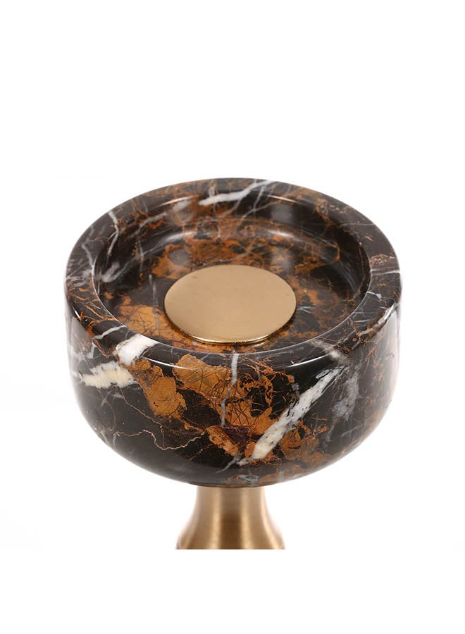 توراتس شمعدان بتصميم عصري وبسيط مصنوع من الرخام متعدد الألوان 1518جرام - Image 3