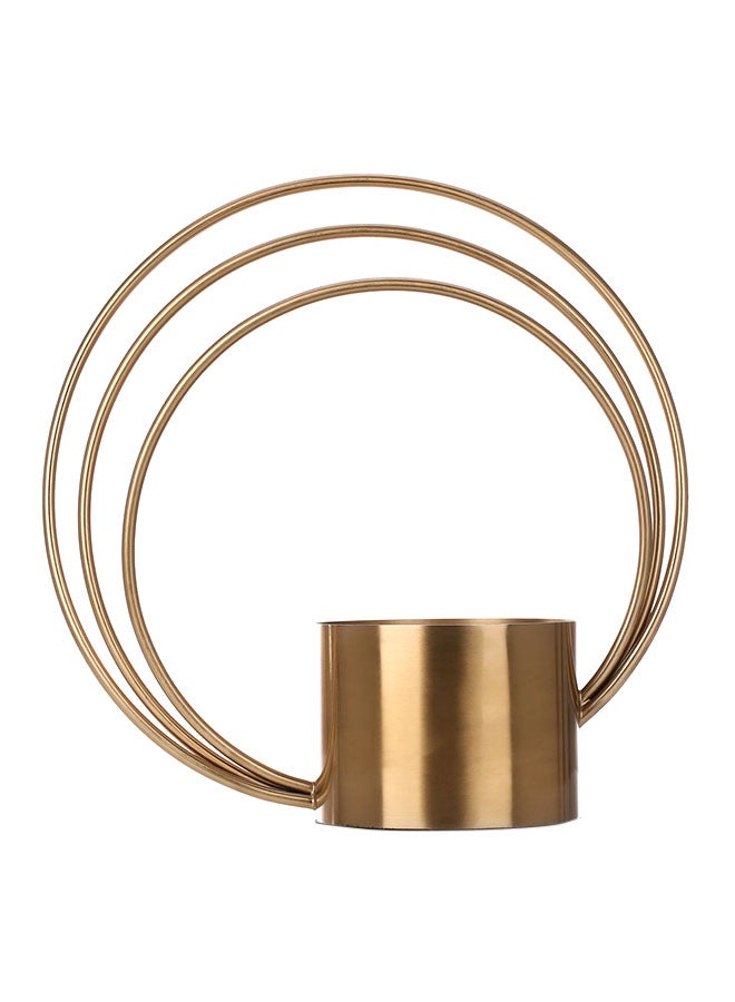 TOOARTS Metal Round Flower Pot Gold 1931grams - Image 1