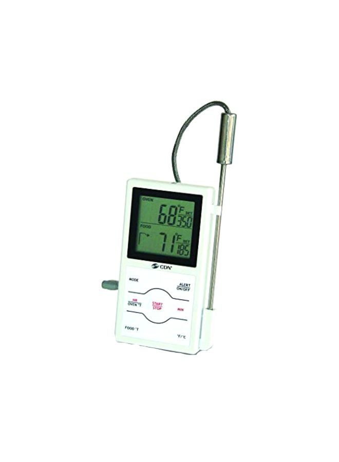 CDN Dual Sensing Programmable Probe Thermometer White 10x5.5x1.5inch - Image 1