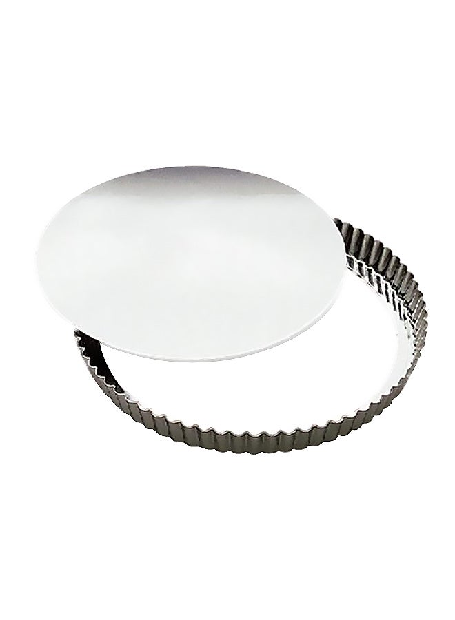 Fluted Tart Mold Silver 3.9x4x0.8inch - v1557838781/N25550133A_1