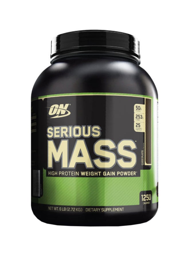 Optimum Nutrition Serious Mass High Protein Weight Gain Powder - Chocolate Flavour - 2.72 Kilogram  - Image 1