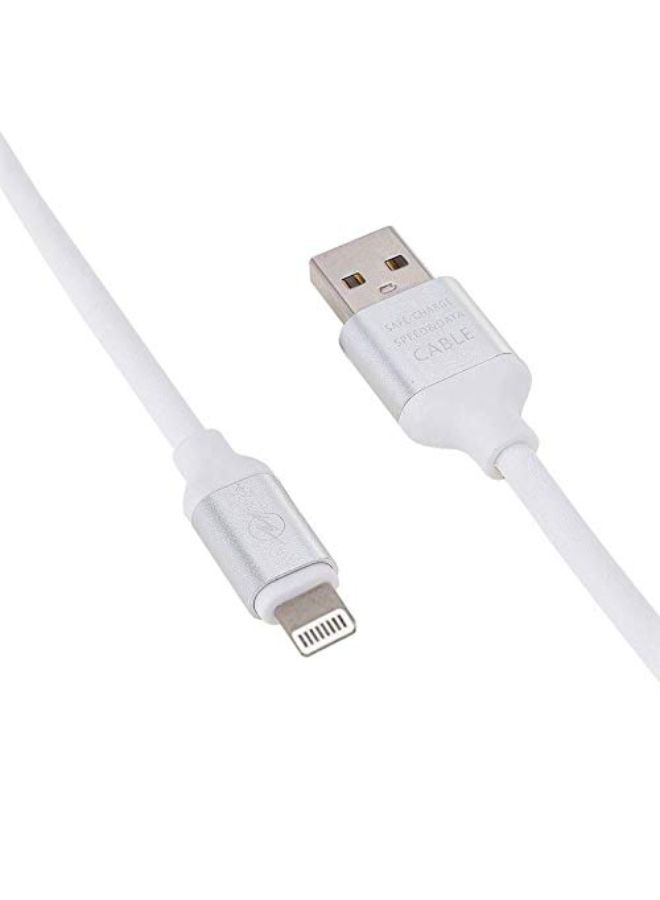 Fast Charging USB Cable For Apple iPhone 7/8/X And iPad Mini White - Image 2