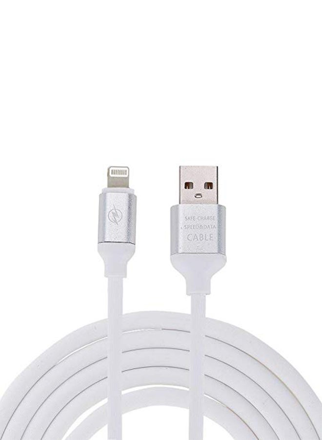Fast Charging USB Cable For Apple iPhone 7/8/X And iPad Mini White - Image 1