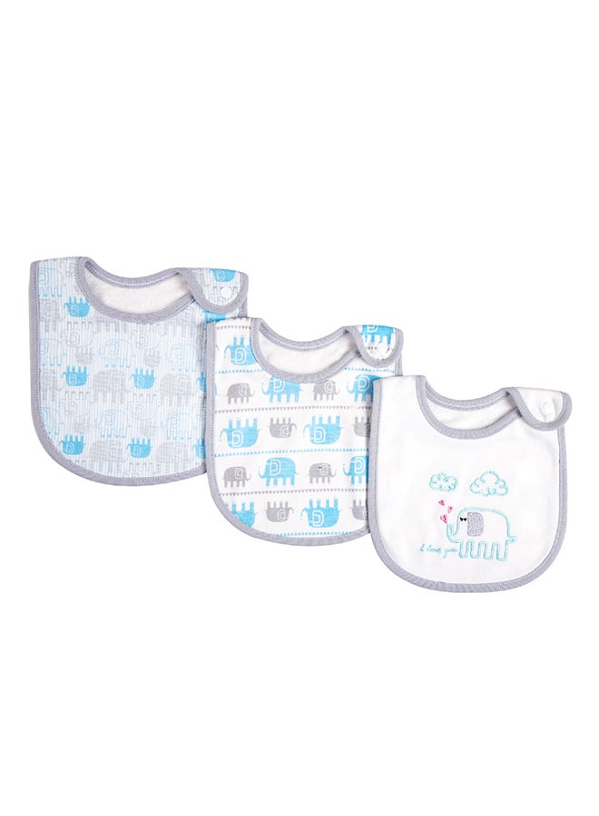 انسولار طقم مرايل أطفال بطبعة فيل من 3 قطع