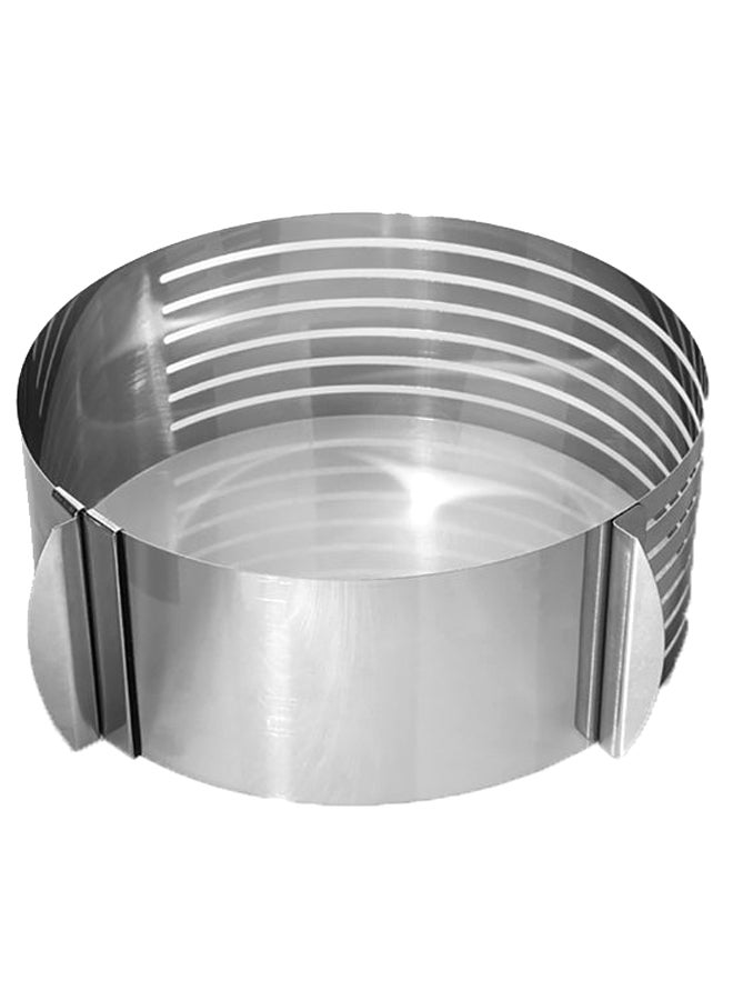Angel city Adjustable Ring Mousse Cake Slicer Silver 16x8x16cm  - Image 1