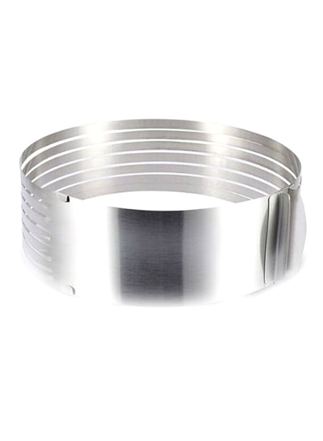Angel city Adjustable Ring Mousse Cake Slicer Silver 16x8x16cm  - Image 2