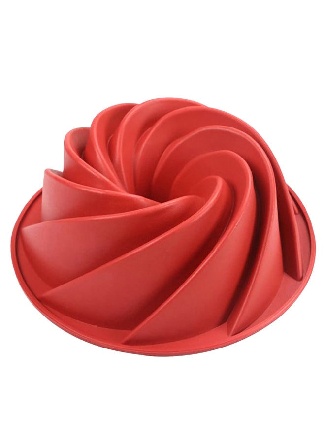 Angel city Spiral Shape Cake Mould Lava Red - Image 1