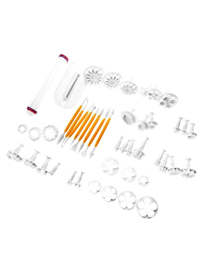 Angel city - Flower Fondant Cake Decorating Kit Set White - Image 1