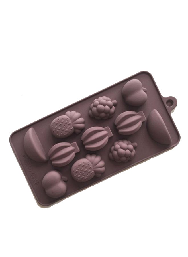 Angel city Tropical Fruit Shape Cake Mould Brown 21x10.5x1.5centimeter  - Image 1