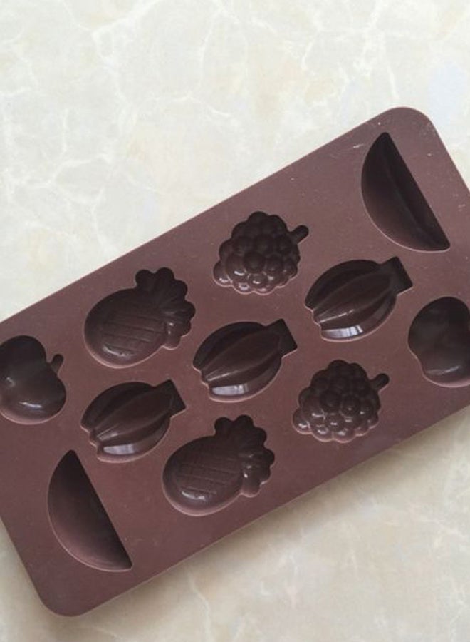 Angel city Tropical Fruit Shape Cake Mould Brown 21x10.5x1.5centimeter  - Image 2