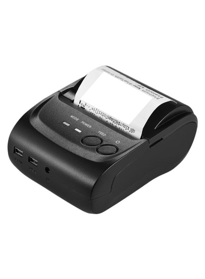 طابعة حرارية لاسلكية صغيرة طراز POS-5802LN أسود