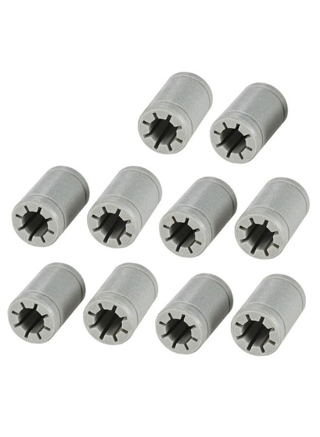 10-Piece 3D Printer Solid Polymer Bearing Shaft German Set Silver
