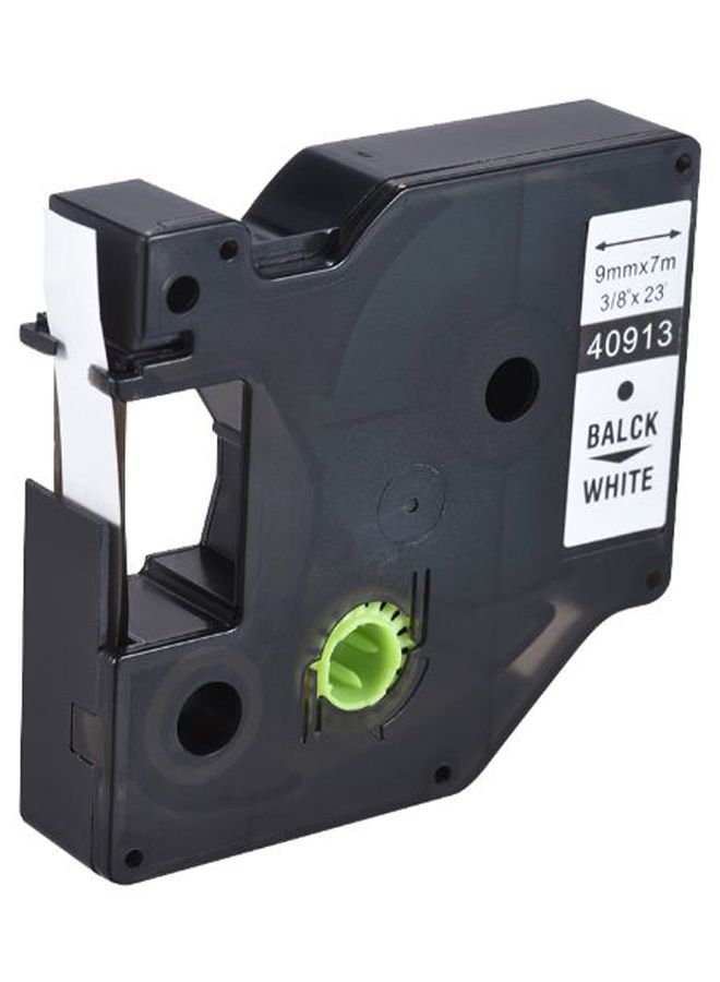 Laminated Label Printer Tape Black