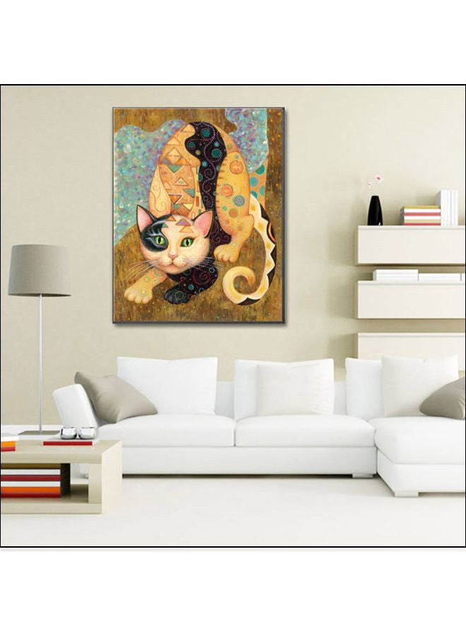لوحة فنية مطرزة بدرزات متعدد الألوان 30x40سم