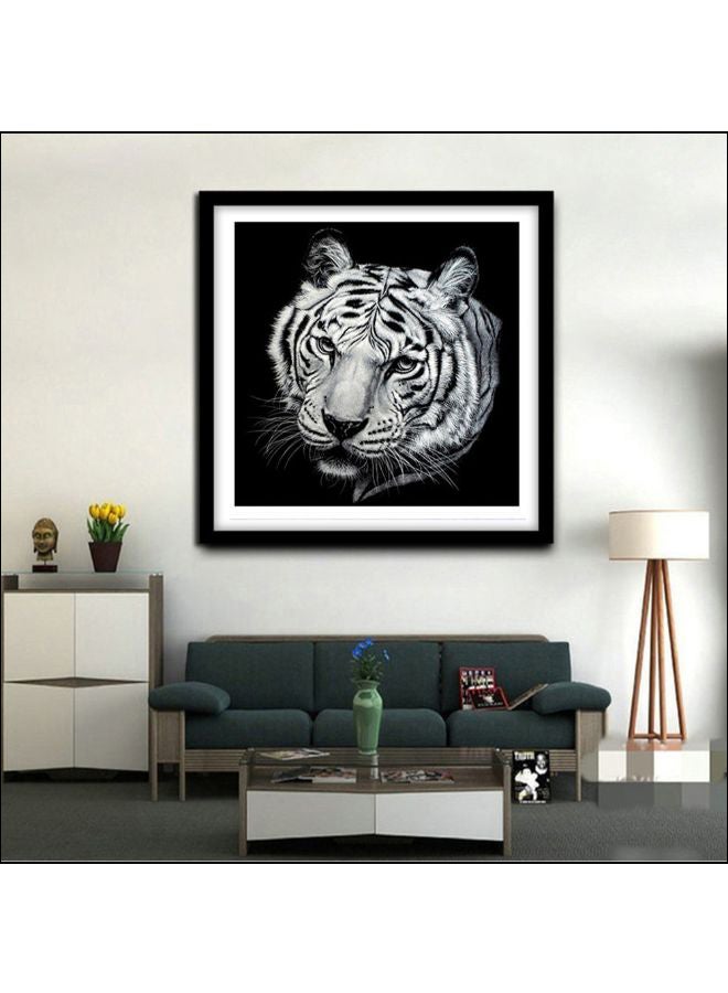 DIY Diamond Painting Cross Stitch Black/White 30x30cm