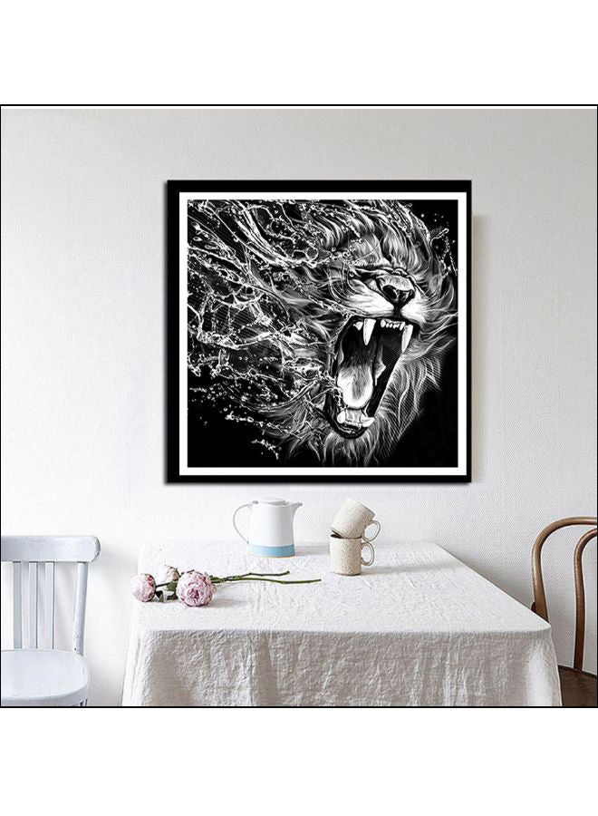 DIY Diamond Painting Cross Stitch Black/White 30x30cm