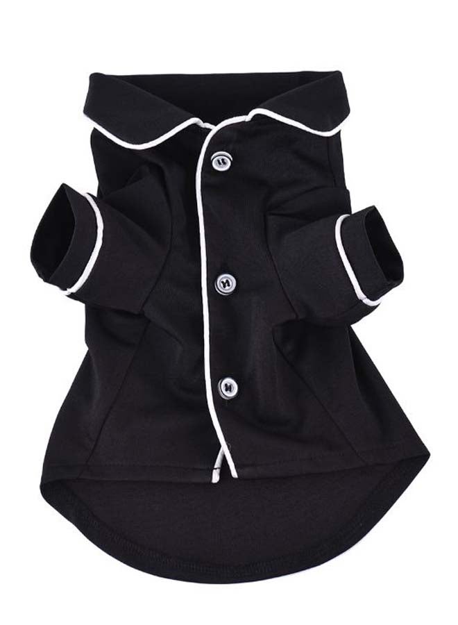 Soft Sleepwear Pajamas Shirt Black/White XS