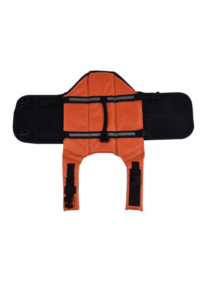 Adjustable Safety Life Jacket Orange/Black XL