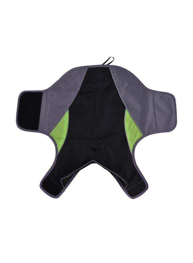 فيست شتوي مقاوم للماء أسود/ رمادي M