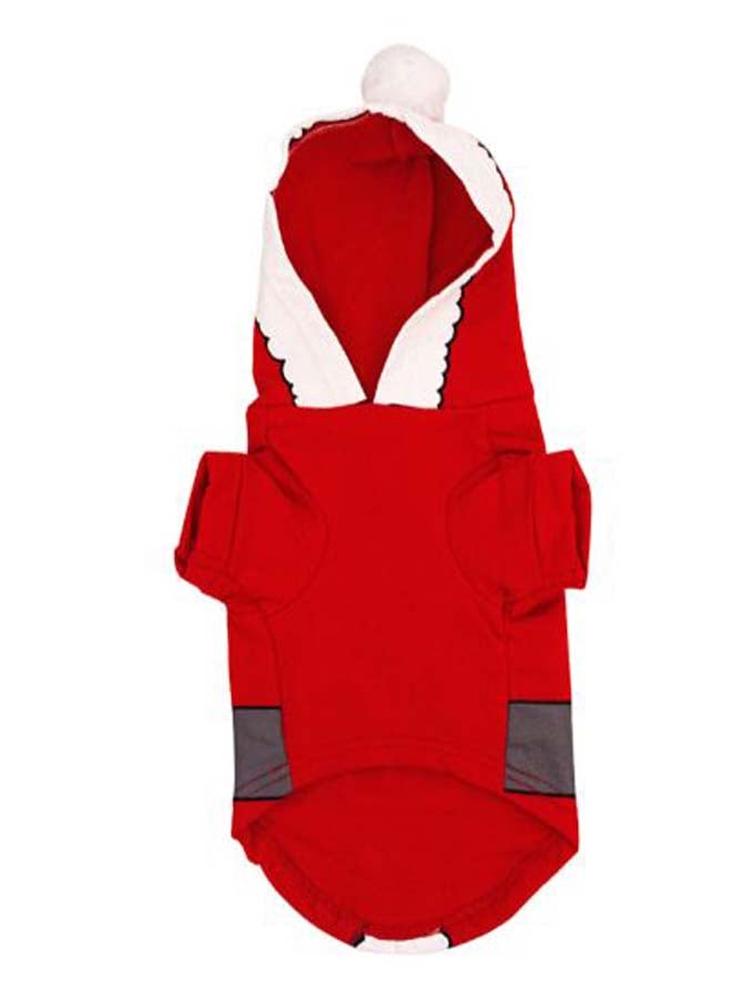 Cute Santa Claus Dog Dress Red/White XS