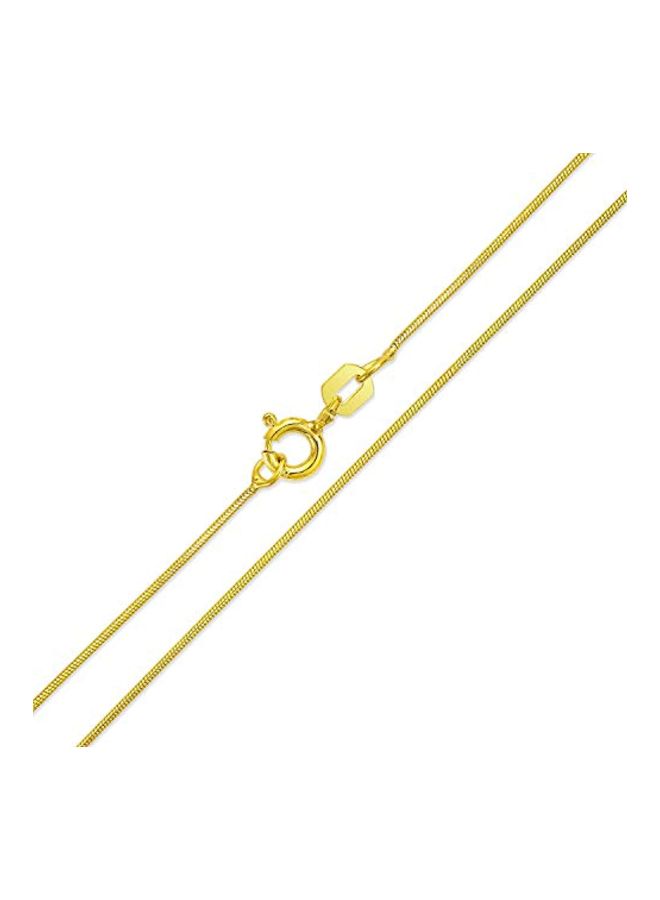 BLING JEWELRY - 925 Sterling 14Karat Gold Plated Snake Chain Necklace - Image 1