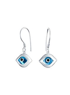 BLING JEWELRY 925 Sterling Silver Evil Eye Drop Earrings  - Image 2