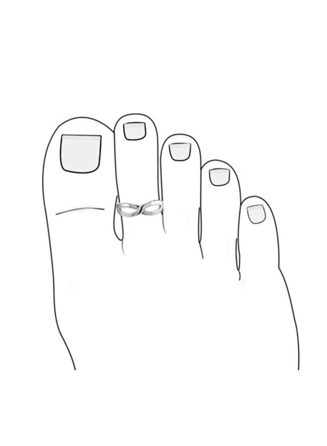 BLING JEWELRY - 925 Silver Sterling Toe Ring - Image 1