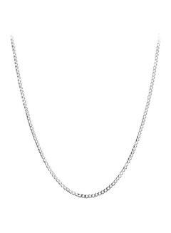 BLING JEWELRY Sterling Silver Solid Curb Cuban Chain Necklace  - Image 1