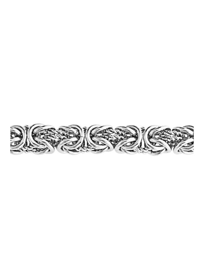 BLING JEWELRY Stainless Steel Byzantine Chain Bracelet - Image 2