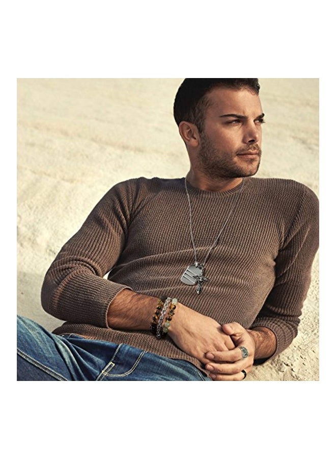 BLING JEWELRY Stainless Steel Byzantine Chain Bracelet - Image 5