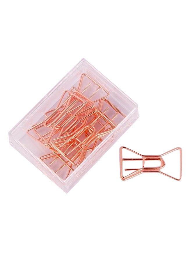 آي تيلكر فاصل مرجعي بتصميم مشبك من المعدن ذهبي وردي