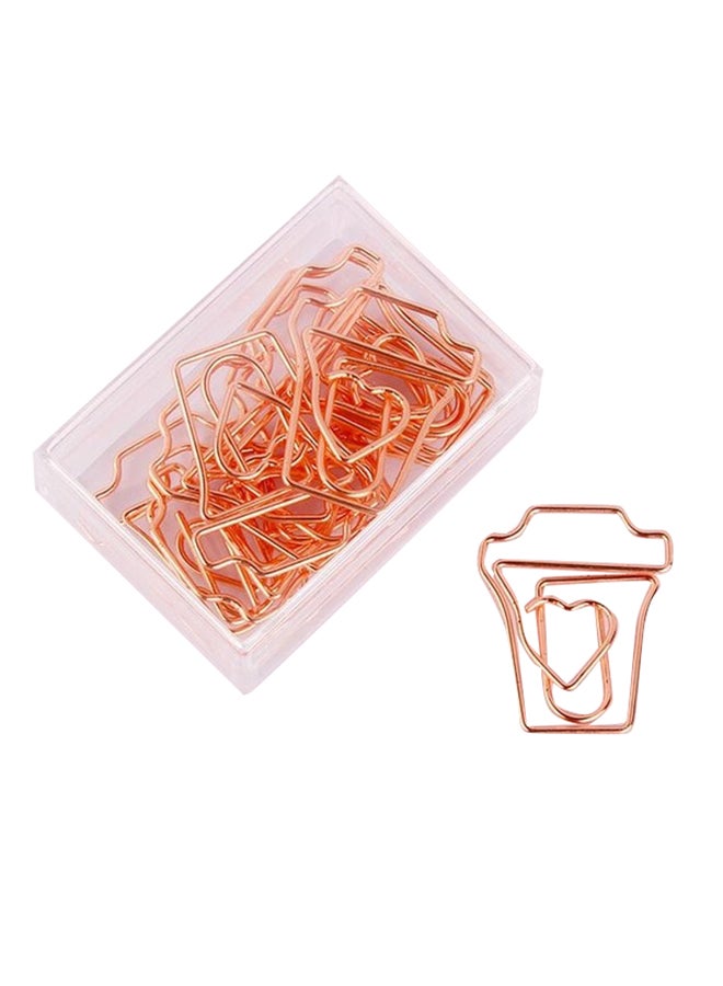 آي تيلكر فاصل مرجعي بتصميم مشبك من المعدن ذهبي وردي