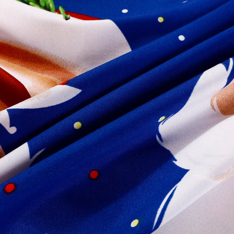 4-Piece 3D Printed Cartoon Bed Sheet Set Cotton Multicolour  - Image 4