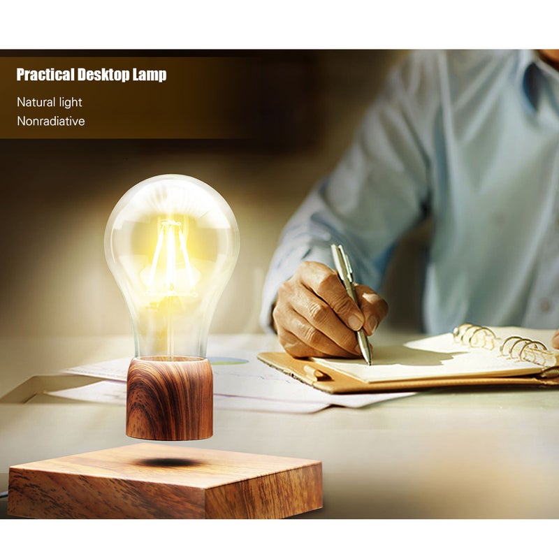 مصباح LED مغناطيسي عائم بتصميم ثلاثي الأبعاد بني 12 x 12 x 2.05سم - Image 5