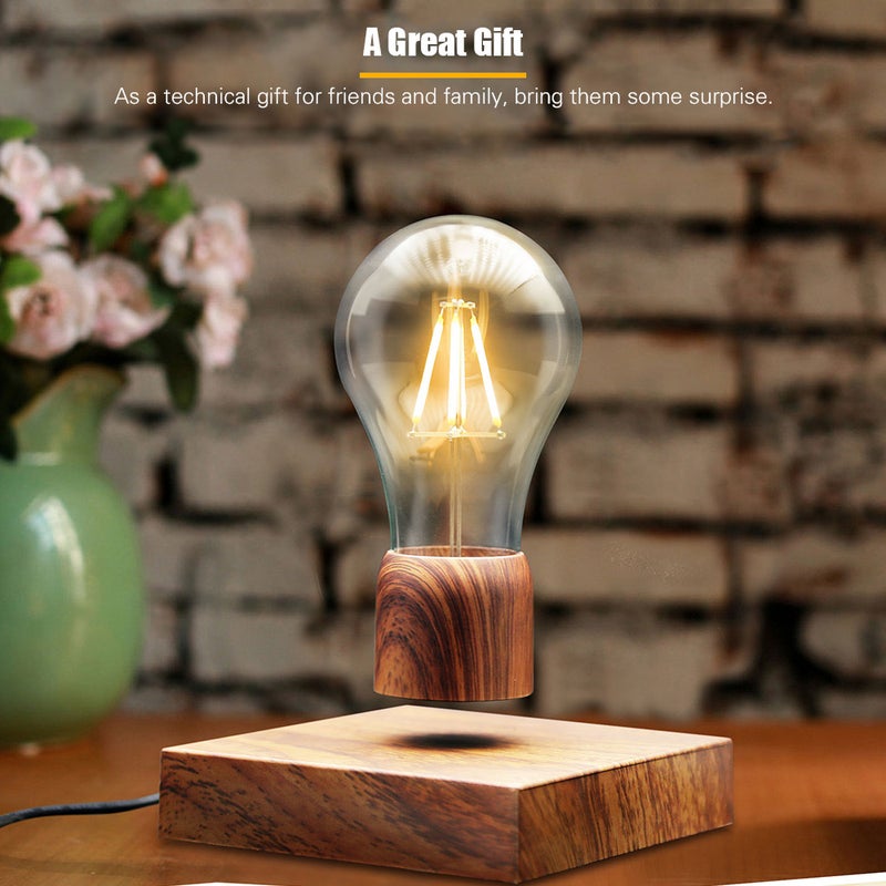 مصباح LED مغناطيسي عائم بتصميم ثلاثي الأبعاد بني 12 x 12 x 2.05سم - Image 3