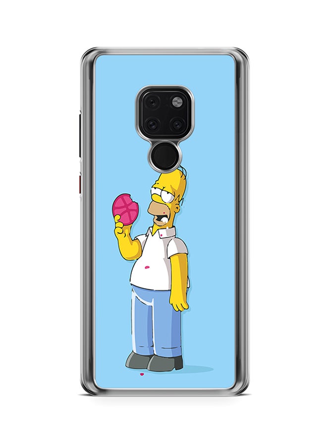 LOUD UNIVERSE - The Simpsons Donut Huawei Mate 20 Homer Simpson Phone Cover with Transparent Edges Blue - Image 1