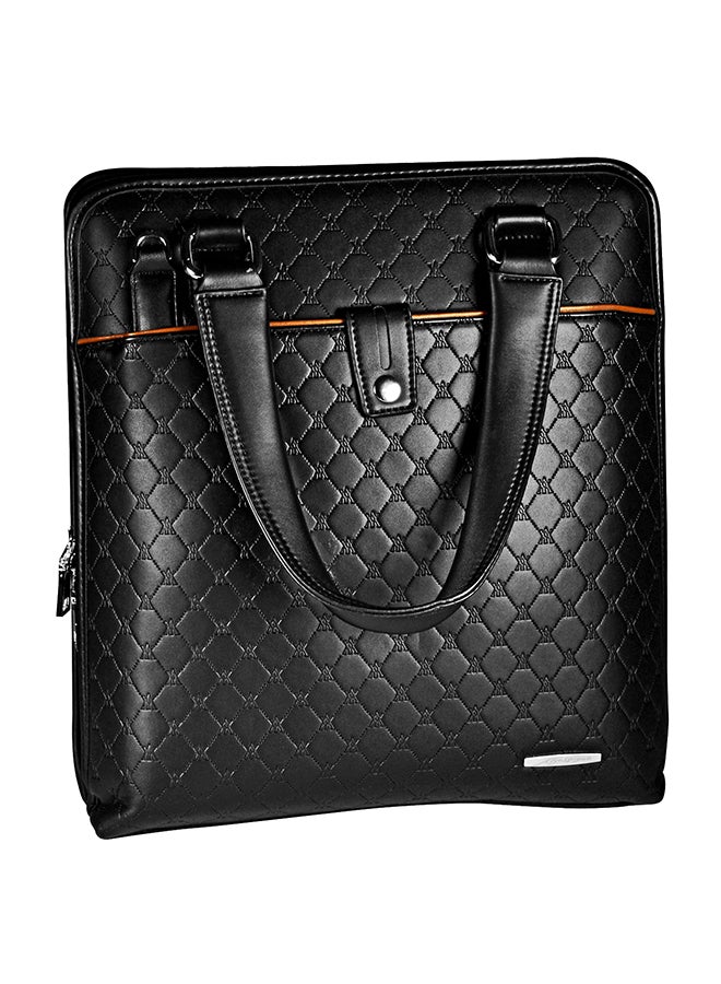 اليشمك حقيبة لابتوب من الجلد الصناعي أسود