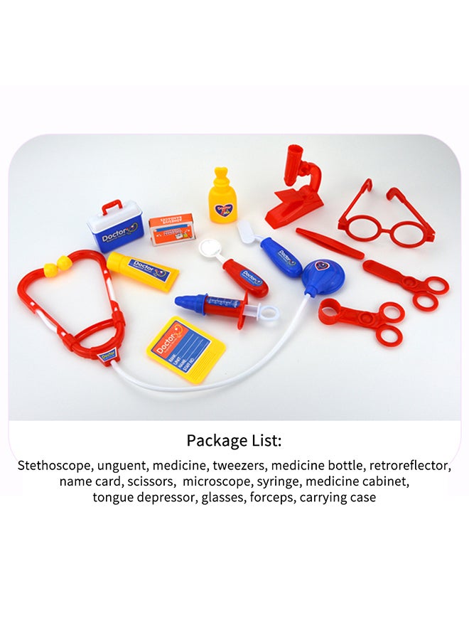 15-Piece Medicine Box Doctor Roleplay Set 29x26x7cm - Image 3