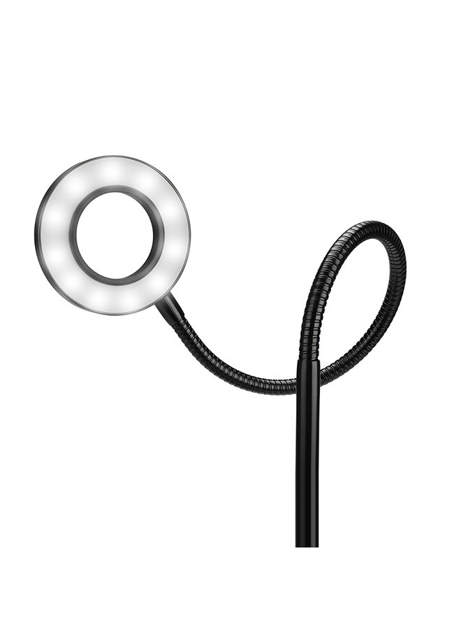 Flash Light Selfie Ring Light With Cell Phone Holder Black - Image 2