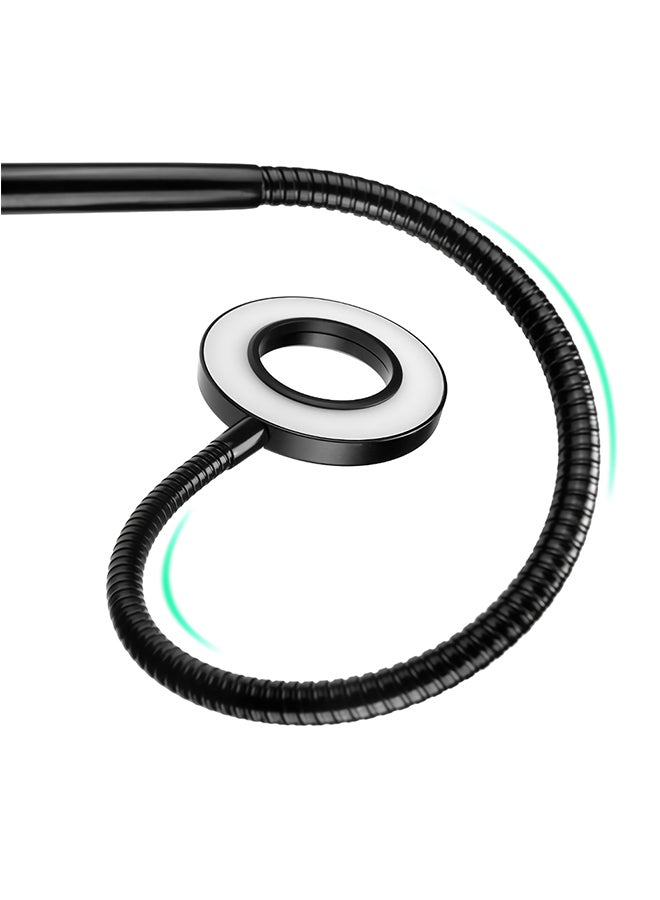 Flash Light Selfie Ring Light With Cell Phone Holder Black - Image 3