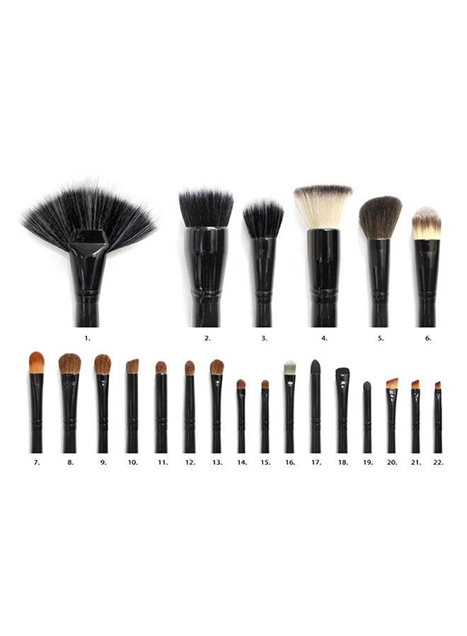 22-Piece Make Up Brush Set Black - v1557916282/N11947558A_2