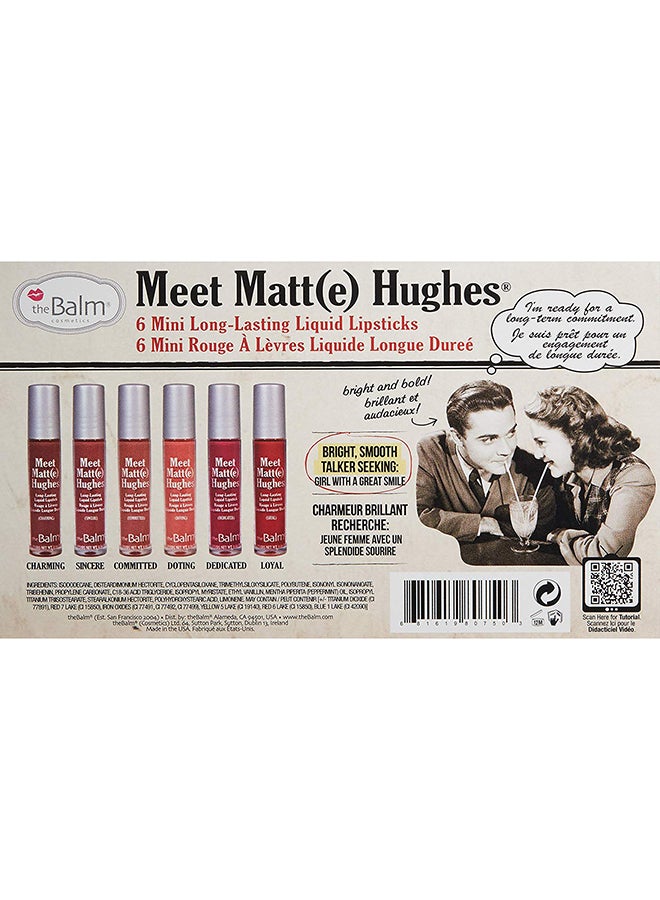 theBalm Set of 6 Mini Long-Lasting Liquid Lipsticks Multicolour  - Image 2