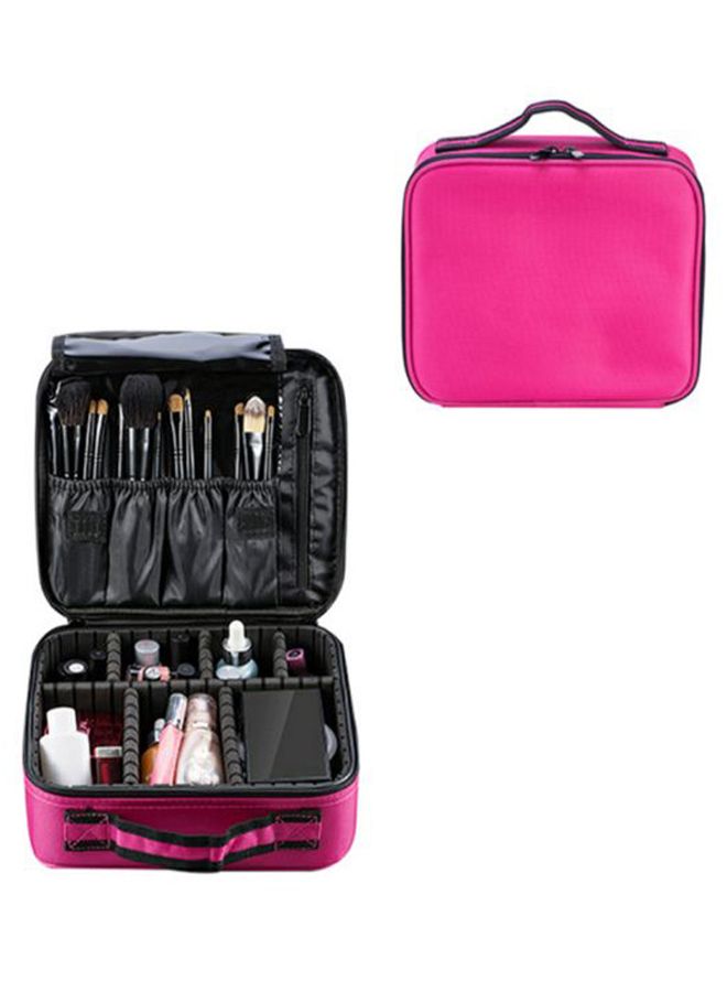 Cosmetic Storage Makeup Organizer Bag Pink/Black
