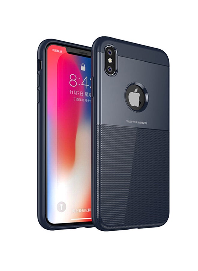 Flash Powder And Diamond Card Holder Protective Case Cover For iPhone XS MAX Blue 