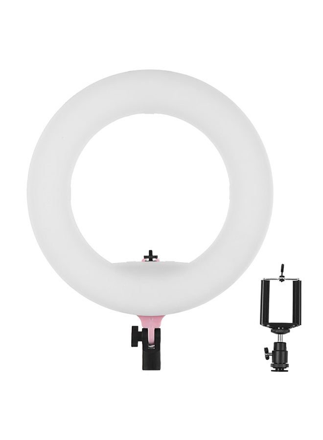 مصباح LED بشكل حلقة وبدرجة سطوع لوني 3200 - 5500 كلفن بقدرة 38 وات مكون 192 قطعة أبيض - Image 1