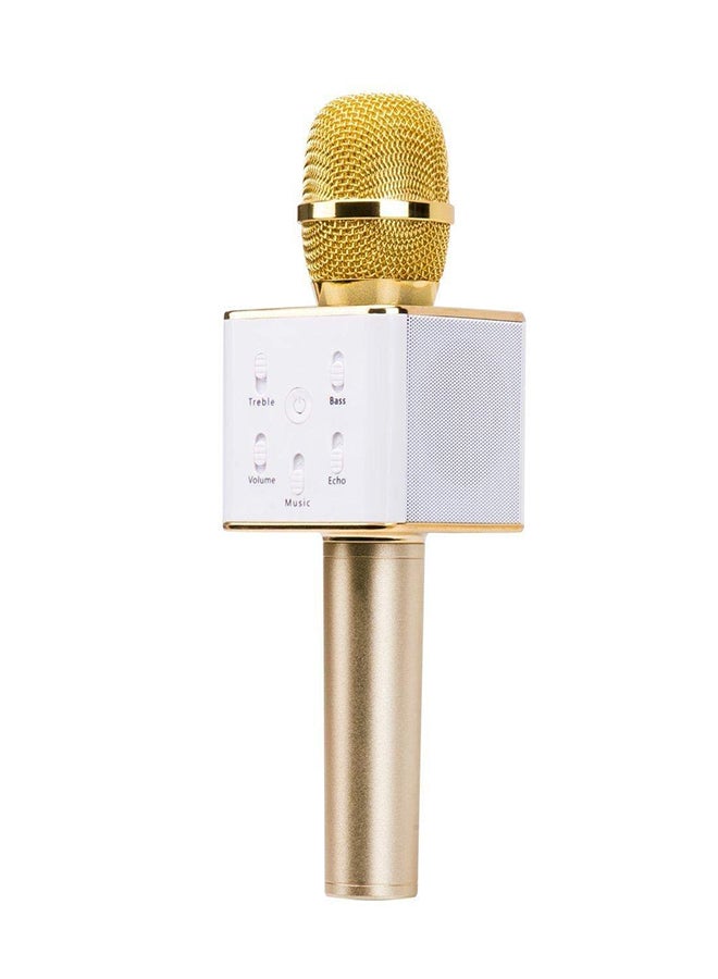 Q7 Bluetooth Karaoke Microphone 4462300182 White/Gold 
