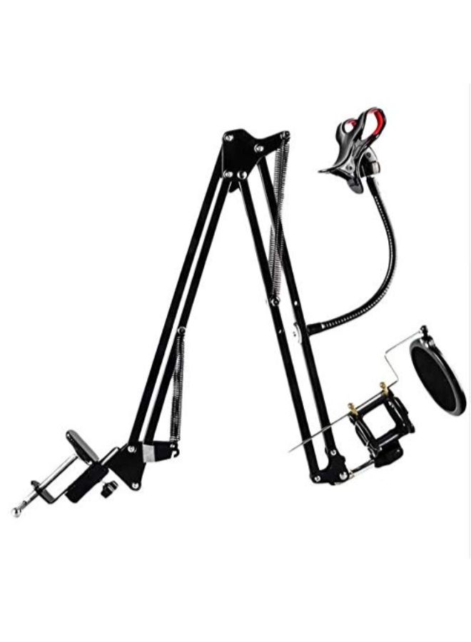 Recording Microphone Arm Stand With Phone Holder 1839700252 Multicolour  - Image 2