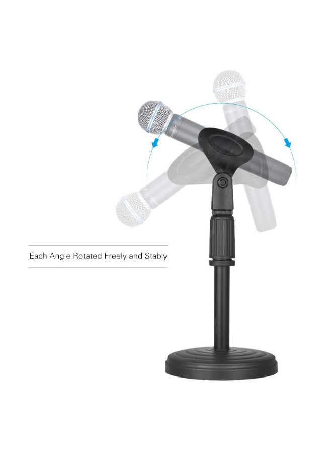 Adjustable Desk Microphone Stand With Clip 5031800025 Black - Image 3