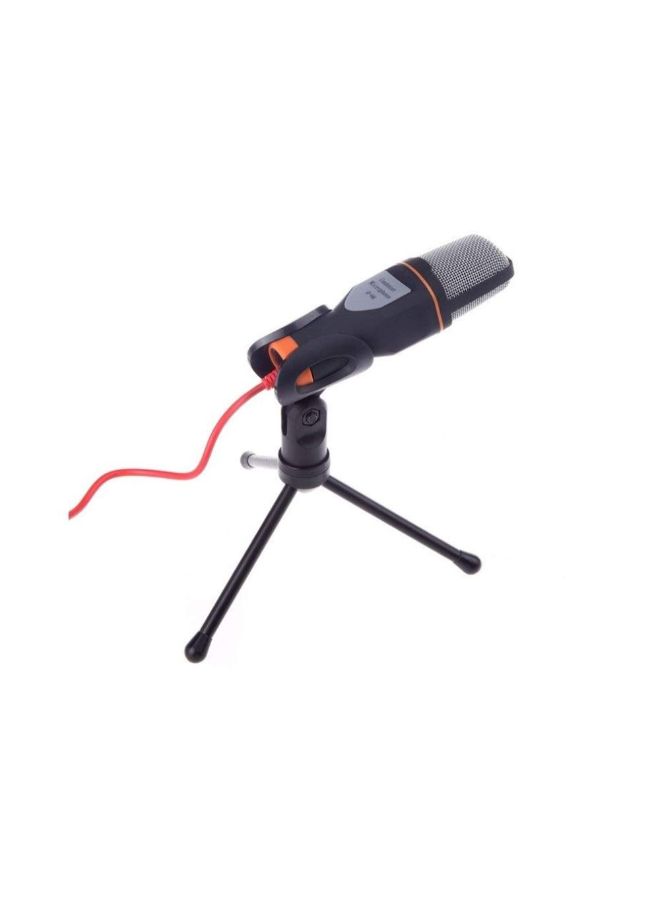 Wired Stereo Condenser Microphone With Holder Clip 4464300182 Black - Image 2