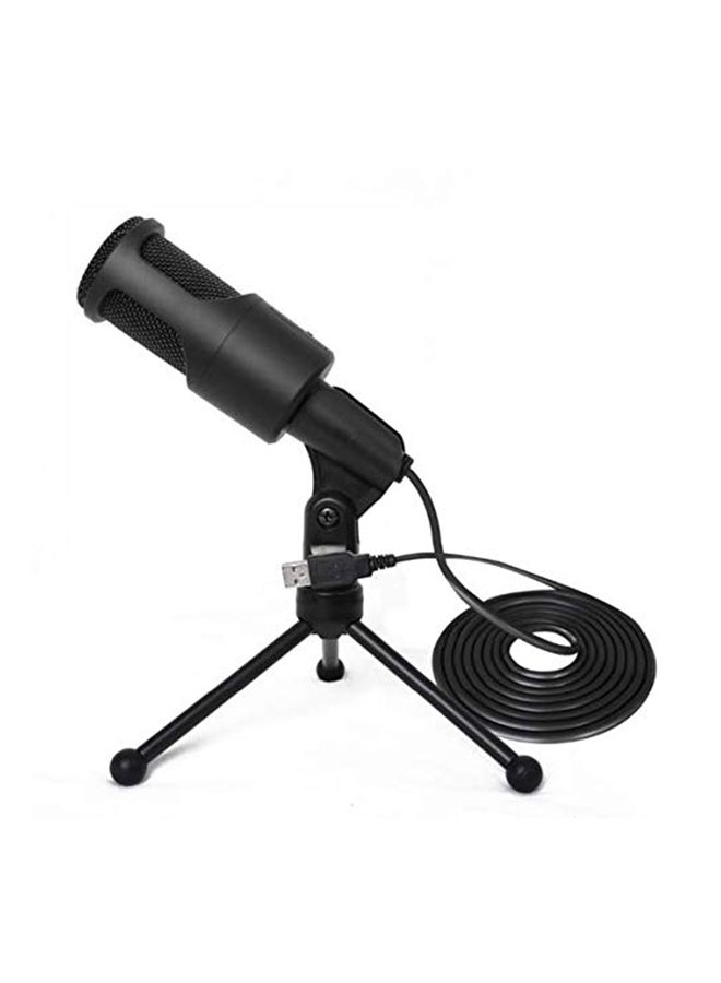 Professional USB Wired Condenser Microphone With Shock Mount 3545700182 Black - Image 1